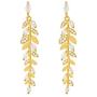 YUNXI new design wheat ear Earrings Fashion elegant Leaf Earrings Korean sexy women jewelry zircon Halloween Earrings