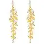 YUNXI new design wheat ear Earrings Fashion elegant Leaf Earrings Korean sexy women jewelry zircon Halloween Earrings