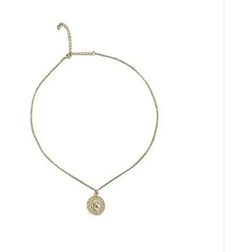 Retro Gold Coin Necklace lucky goddess stars in the sky