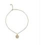 Retro Gold Coin Necklace lucky goddess stars in the sky
