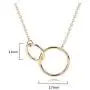 XYM Mother Daughter Necklace - Sterling Silver Two Interlocking Infinity Double Circles XYM Mother Daughter Necklace - Sterling Silver Two Interlocking Infinity Double Circles