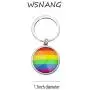 WSNANG Gay Lesbian Pride Keychain LGBT Relationship Love is Colorful Jewelry Bisexual Pride Gift Transgender Pride Gift WSNANG Gay Lesbian Pride Keychain LGBT Relationship Love is Colorful Jewelry Bisexual Pride Gift Transgender Pride Gift