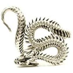 JMO Fashion Snake Adjustable Rings for Women Snake Animal Ring Vintage Jewelry Rings for Men