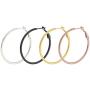 4 pairs Geometric Huge Big Round Metal Hoop Earring Set Punk Large Smooth Circle Basketball Brincos Loop Earrings for Party Night Club Women Girl Hip Hop Fashion piercing Jewelry