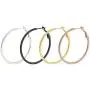 4 pairs Geometric Huge Big Round Metal Hoop Earring Set Punk Large Smooth Circle Basketball Brincos Loop Earrings for Party Night Club Women Girl Hip Hop Fashion piercing Jewelry