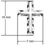 SolidSilver- Sterling Silver Dainty Diamond Cut Cross Stud Earrings