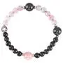 Modern ŌM Day & Night Wrist Mala for Women | Authentic Shungite Stone Bracelet for EMF Protection | 6mm Rose Quartz and Rhodium Plated Sterling Silver Yoga Jewelry Modern ŌM Day & Night Wrist Mala for Women | Authentic Shungite Stone Bracelet for EMF Protection | 6mm Rose Quartz and Rhodium Plated Sterling Silver Yoga Jewelry