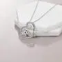 Elephant Necklace Sterling Silver Gold Plated Mother and Daughter Engraved Love Heart Dumbo Elephant Pendant Necklace Elephant Necklace Sterling Silver Gold Plated Mother and Daughter Engraved Love Heart Dumbo Elephant Pendant Necklace