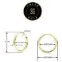 SOLIDGOLD - 14K Yellow Gold Endless Infinity Dainty Small Hoop Sleeper Earrings | 12mm