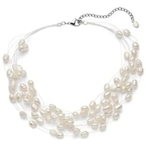 Regalia Multi Strand Baroque White Freshwater Cultured Pearl Necklace Regalia Multi Strand Baroque White Freshwater Cultured Pearl Necklace