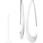 Silpada Silhouette Tapered Wire Open Drop Earrings in Sterling Silver