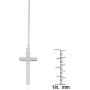West Coast Jewelry | ELYA Polished Cross Stainless Steel Pendant Necklace