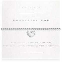 Katie Loxton a Little Wonderful Mom Womens Stretch Adjustable Band Fashion Faceted Charm Bracelet