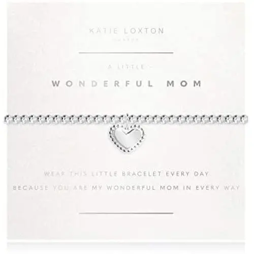 Katie Loxton a Little Wonderful Mom Womens Stretch Adjustable Band Fashion Faceted Charm Bracelet Katie Loxton a Little Wonderful Mom Womens Stretch Adjustable Band Fashion Faceted Charm Bracelet