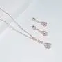 UDORA Zirconia Teardrop Long Earrings Necklace Bridal Bridesmaid Jewelry Sets Wedding Prom Women Gifts UDORA Zirconia Teardrop Long Earrings Necklace Bridal Bridesmaid Jewelry Sets Wedding Prom Women Gifts
