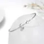 AOBOCO Sterling Silver Moon & Star Bangle Bracelet Embellished with Crystals from Austria, Fine Anniversary Birthday Jewelry Gifts for Women AOBOCO Sterling Silver Moon & Star Bangle Bracelet Embellished with Crystals from Austria, Fine Anniversary Birthday Jewelry Gifts for Women
