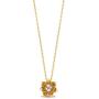 Jewelili Enchanted Disney Fine Jewelry 10K Yellow Gold Diamond Accent Tiana Water Lily Pendant