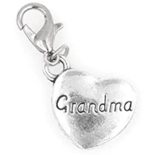 Its All About...You! Heart Grandma Nana Grandmother Family Clip on Charm Perfect for Necklaces and Bracelets 95P Its All About...You! Heart Grandma Nana Grandmother Family Clip on Charm Perfect for Necklaces and Bracelets 95P