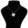 Vanbelle Sterling Silver Jewelry ''Beach-Theme'' Multi-Charm Beach Necklace with Rhodium Plating for Women and Girls