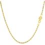 10K SOLID Yellow Gold 1.25mm-5.00mm Thick Shiny Diamond-Cut Mens Solid Rope Chain Necklace for Pendants and Charms and Bracelet with Lobster-Claw Clasp (7'' 8'' 9'',10'',16'',18'', 20'',22'' 24'' and 30'')