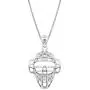 Honolulu Jewelry Company Sterling Silver Baseball Back Catcher Mask Necklace Pendant with 18'' Box Chain Honolulu Jewelry Company Sterling Silver Baseball Back Catcher Mask Necklace Pendant with 18'' Box Chain