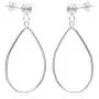 Sea of Ice Sterling Silver Open Teardrop Dangle Hoop Earrings 5mm Bead Post Dangle Earrings for Women Girl Sea of Ice Sterling Silver Open Teardrop Dangle Hoop Earrings 5mm Bead Post Dangle Earrings for Women Girl