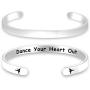 Dance Gift Dance Teacher Gift Dance Team Gift Hip Hop Lyrical Recital Ballet Tap Dance Gift Dancer Gift Recital Opening Dance Your Heart Out Leaping Ballet Inspirational Jewelry