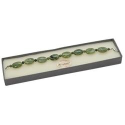 Connemara Marble Bracelet Oval Beads Made in Ireland