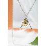 ZST Jewelry Harry Potter Golden Little Tuna Quicksilver Golden Pearl Necklace Best Gift for Harry Potter Fans (Silver)