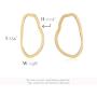 NIEVOS JEWELRY 925 Silver Plated Earring 24k Gold Plated Earring Classic Love Designer For Her Made By Women Gift Jewelry Handmade