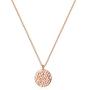 NA Dainty Full Moon Necklaces 14K Gold/Silver/Rose Gold Plated Hammered Disc Necklace Carved Full Round Moon Phase Pendant Minimalist Jewelry