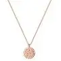 NA Dainty Full Moon Necklaces 14K Gold/Silver/Rose Gold Plated Hammered Disc Necklace Carved Full Round Moon Phase Pendant Minimalist Jewelry