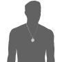 Marvel Comics Unisex ''A'' Logo Avengers Stainless Steel Chain Pendant Necklace, 24''