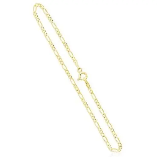 Figaro Chain Link in Gold Plated Sterling Silver, Rose Gold Plated Sterling Silver & Sterling Silver 2mm Italian 7-42 Inch Bracelets and Necklaces