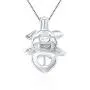 NY Jewelry 925 Sterling Silver Pig Design Pearl Cage Locket Pendants for Women Jewelry Making