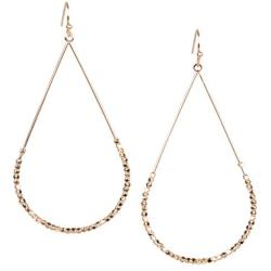 Earrings Teardrop hoop dangle drop with Seed Beads for Women