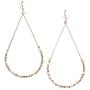 Earrings Teardrop hoop dangle drop with Seed Beads for Women