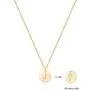 Disc Initial Necklaces for Women Girls,18K Gold Plated Round Disc Double Side Engraved Rose Flower Necklace Initial Adjustable Personalized Alphabet Letter Pendant for Women Disc Initial Necklaces for Women Girls,18K Gold Plated Round Disc Double Side Engraved Rose Flower Necklace Initial Adjustable Personalized Alphabet Letter Pendant for Women