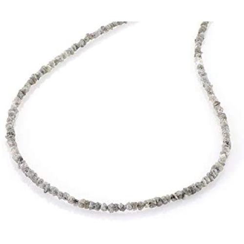 NirvanaIN Black Diamond Necklace, Diamond necklace for gift, diamond jewelry, rough black diamond necklace, 47CM necklace for her birthday gift
