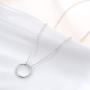 YFN 925 Sterling Silver Karma Choker Necklace Open Circle Choker Necklace for Women Jewelry Gifts