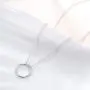 YFN 925 Sterling Silver Karma Choker Necklace Open Circle Choker Necklace for Women Jewelry Gifts