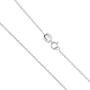 Sea of Ice Sterling Silver 1mm Round Cable Chain Necklace for Women, Girls, Men 14'' - 36''