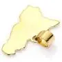 Heavstjer Fashion 18K Gold Plated Alloy Sicily Map Pendant Necklace,20inches Link Chain