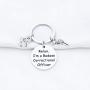 HOLLP Funny Badass Correctional Officer Gift Relax,I’m a Badass Correctional Officer Keychain Correctional Officer Jewelry Gift for Police Officer