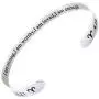 RENYILIN Creative Cuff Bracelet, Zodiac Bracelet, Inspirational Stainless Steel Bracelet for Men and Women