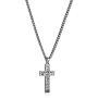HZMAN Religion Psalm 121:8 Stainless Steel Jesus Christ Crucifix Cross Lords Prayer Pendant Necklace