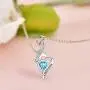 Distance I Love You Mom Necklace,925 Sterling Silver Necklace Jewelry Gifts for Women Mom Wife