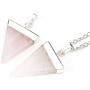 Natural Gemstone Pendant Necklace Healing Crystal Quartz Reiki Chakra Gem Stones 18 Inch Jewelry Women Girls Men Birthday Gifts