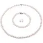 JYX Pearl White Freshwater Pearl Necklace Bracelet and Earrings Set Pearl Jewellery Set AA + 5-6mm JYX Pearl White Freshwater Pearl Necklace Bracelet and Earrings Set Pearl Jewellery Set AA + 5-6mm
