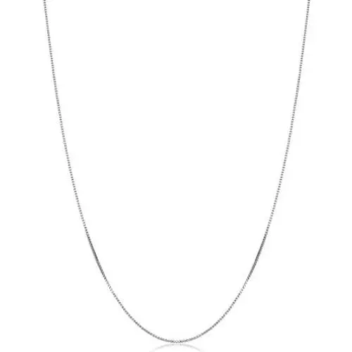KoolJewelry Sterling Silver Box Chain Necklace For Women 16-30 Inch (0.8 mm, 0.9 mm or 1 mm) KoolJewelry Sterling Silver Box Chain Necklace For Women 16-30 Inch (0.8 mm, 0.9 mm or 1 mm)
